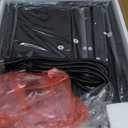 SUPERJARE Nightstand with Charging Station, Bed Side Table with Adjustable Fabric Drawer, Night Stand for Bedroom, 3-Tier Storage End Table, for Living Room, Rustic Brown and Black