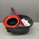 O-Cedar EasyWring Microfiber Spin Mop, Bucket Floor Cleaning System, Red, Gray, Standard