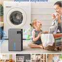 Dehumidifier, 95 OZ Dehumidifiers for Home (800 sq.ft), Quiet Small Dehumidifiers for Bedroom Bathroom Basements Closet RV, Auto Shut Off, Two Working Models and 7 Colors LEDGery