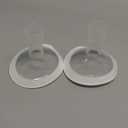 2pcs 18mm Soft Rim Flanges with 106 Degree Wider Opening Angle for Medela Breast Pump, PersonalFit, Freestyle, Maxflow, Freestyle Flex Swing Maxi Connector,Lansinoh Signature Pro