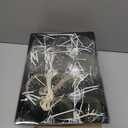 12 Pcs Velvet Vintage Christmas Ornaments 3.2 Inches Large Neutral Flocked Ball Hanging Ornament Xmas Balls Set for Christmas Tree Decorations Party Hanging Decor (Green)