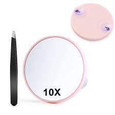 Jacent Dip & Dab 12X Magnification Cosmetic Mirror with Suction Cups, 5 Inch ...