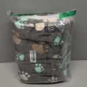 Tuanse 4 Pack Ultra Soft Dog Cat Bed Mat Small Animal Guinea Pig Bed with Cute Print Reversible Fleece Dog Crate Kennel Pad Cozy Washable Thickened Hamster Pet Beds Mat(13 x 19 Inches,Black)