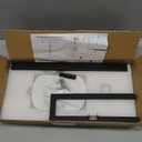 Livabber Standing Hand Towel Holder, 304 Stainless Steel Hand Towel Rack Stand with Heavy Marble Base, Bath Accessories, Towel Ring for Bathroom Kitchen Countertop, 14 Inch (Black)