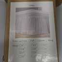 RIMELA Dorm Bed Skirt Twin XL 32 Inch Drop, Easy to Install Extra Long Wrap Around Elastic Dust Ruffle, White Bedskirt Solid Silky Fabric Machine Washable, Bedroom Decor