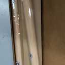 Wood Curtain Rods for Windows 32 to 48, 1 Inch Heavy Duty Boho Drapery Rods with Imitation Wood Grain olive leaf motif Finials, Rustic Decorative Curtain Pole set, 32"-48", Brown