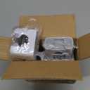 Funest 6 Pack Mop and Broom Holder Wall Mount, No Drill Needed Self Adhesive, Non-Slip Mop Grippers for Tile Walls - Kitchen, Bathroom, GarageWhite