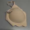 COCOMARTS Jelly Bras for Women No Underwire Scalloped Push Up Wireless Bralettes Seamless Soft Comfort Everyday Tshirt Bra, Nude, Small