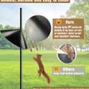 Garbuildman Squirrel Baffle for Bird Feeder Pole, Outside Pole Mount Bird House Guard for Outdoor Shepherds Hook, 19 Inch Diameter, 1 Pack