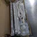 DWVO Computer Desk with Drawers & Hutch, 59.1" Office Desk with Power Outlets & LED Lights, Home Office Desk with Storage Shelves, White