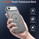 SUPFINE Magnetic for iPhone Air Case (Compatible with MagSafe)(Military Grade Drop Protection) Slim Translucent Matte Shockproof with Anti-Fingerprint Phone Cover for 17 Air,Gray
