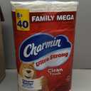 Charmin Ultra Strong Clean Touch Toilet Paper, 24 Family Mega Rolls = 120 Regular Rolls