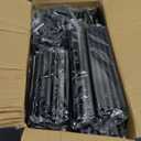 VTRIN Vertical Narrow Shoe Rack Organizer 10 Tier Tall Shoe Shelf Holds 20-22 Pairs with Non-Woven Dustproof Cover for Closet, Entryway Black