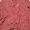 PRETTYGARDEN Women's Long Sleeve Shirts 2026 Fall Fashion Clothes Ribbed V Neck Spring Loose Tunic Tops Lightweight Sweaters (X-Large, Burgundy)