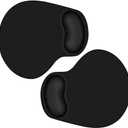 2 Pack Ergonomic Mouse Pad with Wrist Rest Support, Mousepad with Comfortable Gel Wrist Rest Support and Lycra Cloth,for Easy Typing Pain Relief Durable and Easy to Clean,Black
