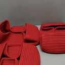 3-Pack Small Storage Baskets for Organizing | Woven Shelf Toy Basket | Rope Baskets for Gifts Empty | Closet Organizer Bins with Handles | Cube Decorative Box | 11.87.85.1 | Christmas Red
