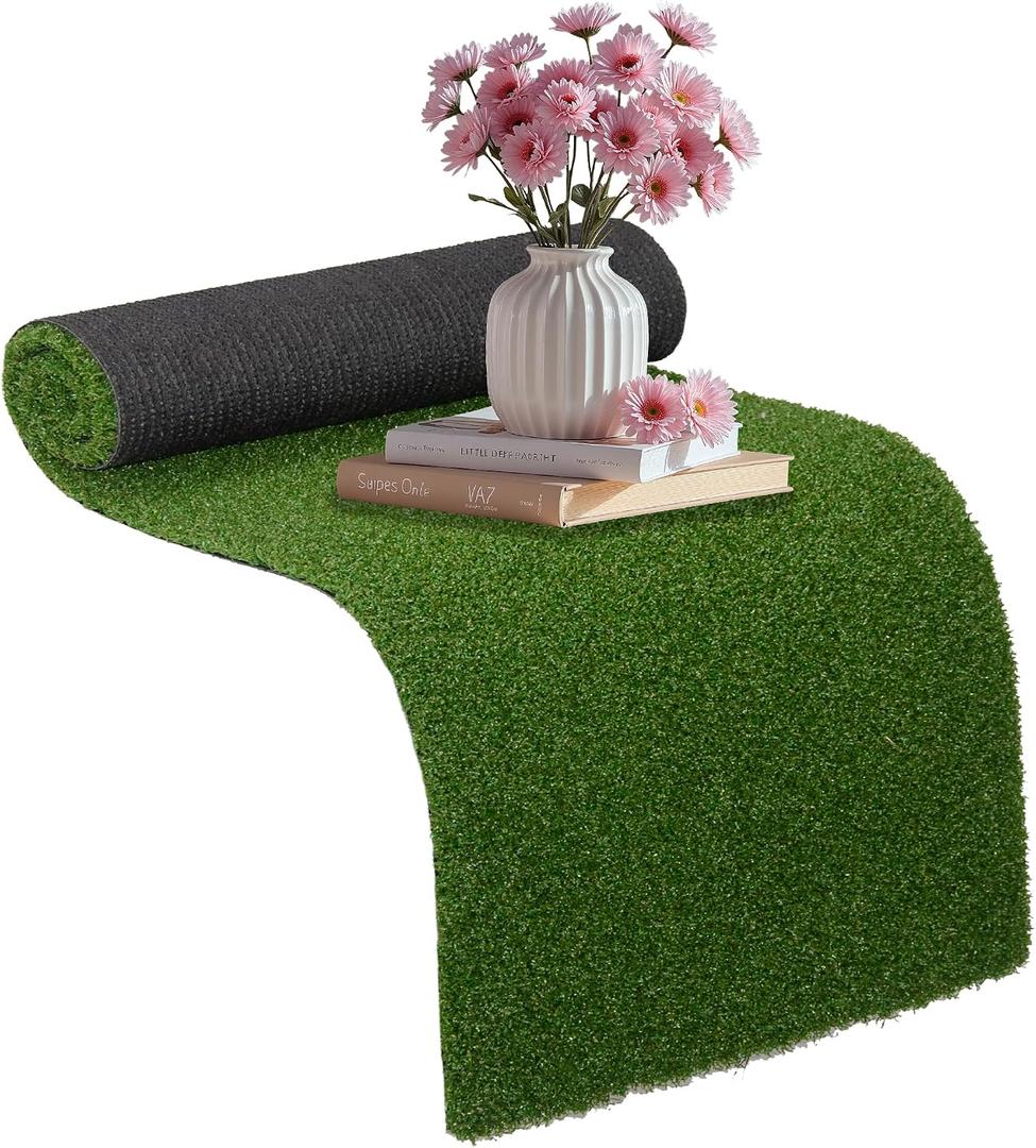 Artificial Grass Table Runner 12x36 Inch Turf Table Runner Astro Turf | Realistic Faux Grass Runner Turf Mat Rug for Golf Themed Party, Banquet, Wedding, Baby Shower, Indoor Outdoor Decor