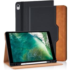 Case for iPad 9th / 8th / 7th Generation (2021/2020/2019) 10.2 Inch Multi-Angle Viewing Stand with Hand Strap Auto Wake Sleep,Black