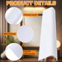 Retisee 2 Pcs 18" Under Cabinet Light Cover Replacement White Ribbed Acrylic Lens Diffuser Low Profile for Under Counter Fluorescent Light Fixture Kitchen Bathroom Vanity, 2-3/4"W x 1-3/8"H(Curved)