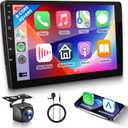 Hodozzy 9" Android 15 Car Stereo Wireless Carplay Android Auto,IPS Touch Screen,GPS, 8 Core, 4G+64G, Mirror Link,WiFi, Bluetooth 5.0, Double Din, FM,RDS,HiFi,SWC, Backup Camera