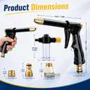 2026 New Pressure Washer Wand, Garden Water Hose Nozzle with 360 Rotating, Various Spray Effects, Pressure Handheld Power Washer Nozzle for Car Washing Patio Garden Outdoor Cleaning