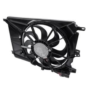 Engine Radiator Cooling Fan Assembly w/Shroud Replacement for Fiat 500X Jeep Renegade L4 1.3L 2019-2023 Part# 68552370AA, 58486673, 58486674