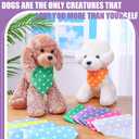 Frienda 20 Pieces Point Adjustable and Washable Dog Bandana Triangle Scarf Kerchiefs Dog Bib Accessories for Small to Puppy Cat(Polka Dots)