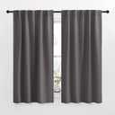 NICETOWN Blackout Curtain Panels for Living Room - (Grey Color) 42x63 Inch, 2 Panels Set, Thermal Insulated Room Darkening Blackout Drapes/Draperies with Rod Pocket & Back Tab for Window