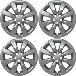 Replacement for Toyota Corolla 2014-2025 Hubcap, Premium Quality Sturdy 16-inch Silver Wheel Cover (4 Pieces) (Set)