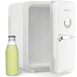 CUTIEWORLD Classic White 4L Mini Fridge for Skincare & Drinks