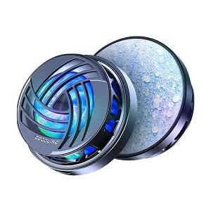 Cell Phone Cooler Magnetic Cooler, Cell Phone Cooling Fun Portable Mobile Phone Radiator Cooling Fun, Gaming Semiconductor Cooling Phone for iPhone iOS/Android/Tablet/ipad (Black)