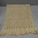 ZeeMart Beige Table Runners 48 Inches Long, Burlap Linen Style Rustic Farmhouse Table Runner, Small Short Boho Coffee Table Runner, 13x48 Inches, Oatmeal Beige