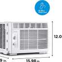 Midea 5,000 BTU EasyCool Small Window Air Conditioner - Cool up to 150 Sq. Ft. with Easy-to-Use Mechanical Controls and Reusable Filter, Perfect for Small Bedroom, Living Room, Home Office