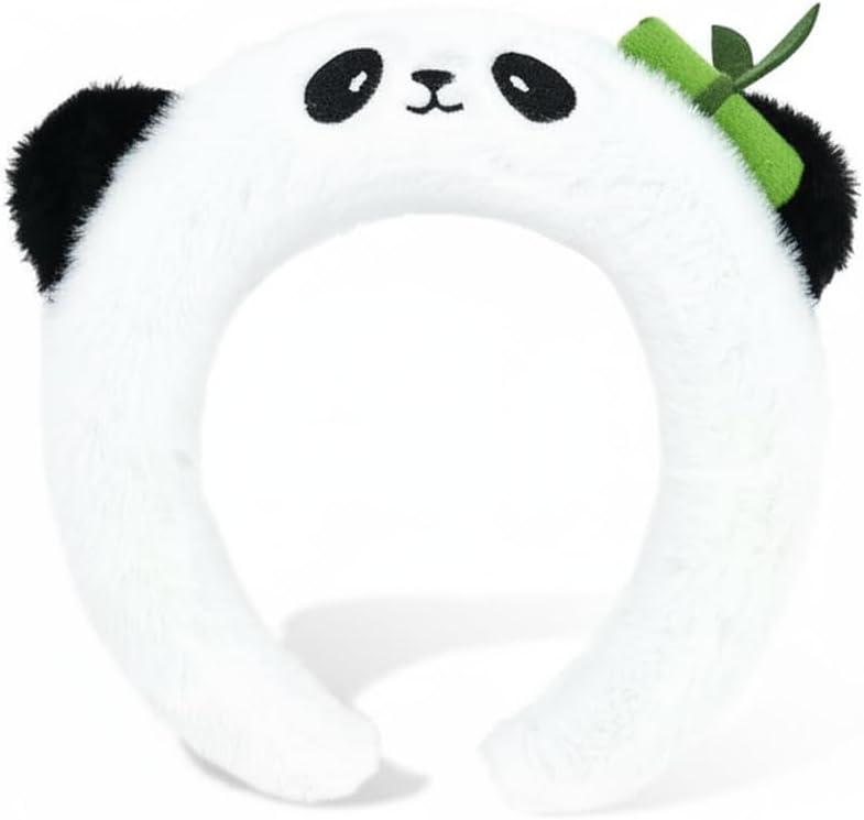 Panda Headbands for Fluffy Animal Ears Headband Adult Cute Headbands for women Washing Face Panda Costume Accessories for Theme Party Christmas Cosplay