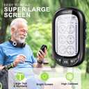 Dual Channel TENS EMS Unit 24 Modes 36 Levels, Upgraded Large Screen Intensity Muscle Stimulator for Back Neck Shoulder Pain Relief, Rechargeable Electric Pulse Massager TENS Machine with 10 Pads (Black)