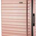 Amazon Basics 30" Hardside Large Checked Luggage, Hardshell Suitcase With Wheels, Expandable For Up to 15% More Space, With Scratch-Resistant Surface, Four Multi-directional Wheels, Rose Gold