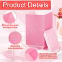 Zhehao 100 Pcs Plastic Dessert Appetizer Plates Disposable, 3.6 x 3.6 Inch Small Square Plastic Dessert Cake Snack Plate for Wedding Birthday Bridal Baby Shower All Occasion Party (Pink)