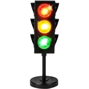 ArtCreativity Small Traffic Light Table Lamp for Kids, (Pack of 1), Bedside Lamp with Color Changing LEDs, Cool Nightlight for Girls and Boys, Decorative for Living Room, Bedroom, or Playroom