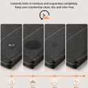 Black Stone Drying Mat for Kitchen Counter 24"x16” Soapstone Drying Mat