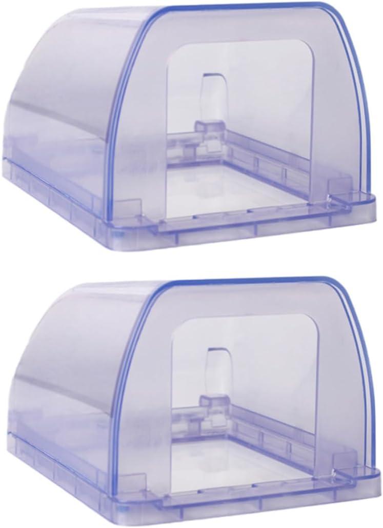 2pcs Weatherproof Cover Adhesive Wall Plate Receptacle Protection, Durable and Waterproof Design Cover Outl Weatherproof Outlet Cover Outside Outlet Cover Waterproof Outdoor Electrical (13x10.7cm)