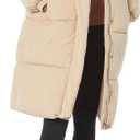 Amazon Essentials Women's Oversized Long Hooded Insulated Puffer Jacket  (1X, Tan)