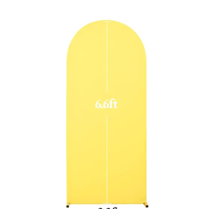 Arch Backdrop Cover Yellow Wedding Arch Covers Spandex Backdrop Stand Cover for Birthday Party Ceremony Bridal Baby Shower Banquet Decoration