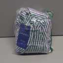 chouyatou Women's Summer Striped Midi Long Shirt Dress Casual Loose Short Sleeve Button Down Dress, L