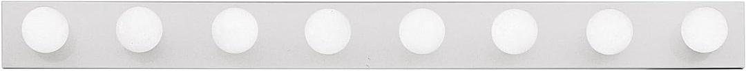 Kichler 8-Light Linear Bathroom Vanity Light Fixture, 48" Chrome Bath Bar for Mirror Lighting with 60W Medium Base Bulbs, Modern Transitional Style (48" W x 4.25" H x 2" D), 626CH