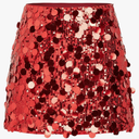CIDER Sequin Mid Waist Sparkle Skirt Party Club Night Out Mini Skirt for Women. size: small