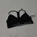Calvin Klein Women's Motive Cotton Lightly Lined Bralette Bra, S
