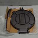 Cast Iron Tortilla Press 12 inch, Heavy Duty Tortilla Pataconera, Flour Tortilla Press with Foldable Handle, Taco press with Some Parchment Paper, Roti Maker, Black