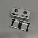 IFCASE Under Desk Laptop Mount, Metal Under Desk Shelf Holder for Laptop, Mac mini, MacBook, Keyboard with Anti-Scratch Silicone (Silver)