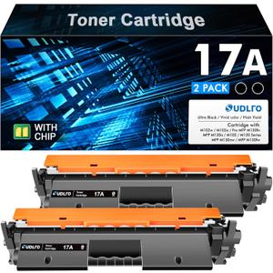 17A Toner Cartridge HP CF217A - Replacement for 17A CF217A to Compatible with LaserJet Pro M102w M130nw M130fw M130fn M102a M130a Pro MFP M130 M102 Series Printer (Black, 2-Pack)