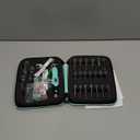 Upgraded Counting Crochet Hook Set - 24-in-1 Interchangeable Hooks Kit - Light Up, Digital Stitch & Row Counter- No Need to Move Fingers- Ergonomic for Arthritic Hands - Cool Gift (Green-24 Size)